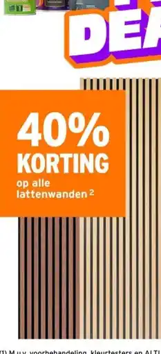 GAMMA op alle lattenwanden 2 aanbieding