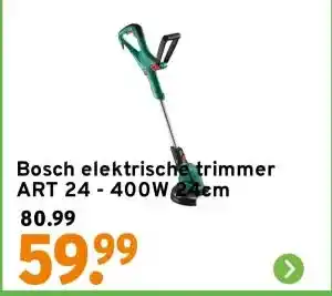 GAMMA Bosch elektrische trimmer ART 24 - 400W 24cm aanbieding