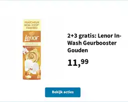 Plein.nl 2+3 gratis: Lenor In-Wash Geurbooster Gouden aanbieding