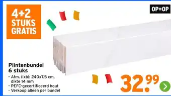 GAMMA Plintenbundel 6 stuks aanbieding