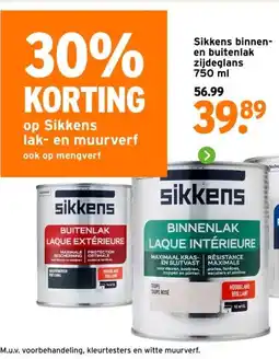 GAMMA Sikkens binnen- en buitenlak zijdeglans aanbieding