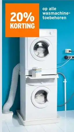 GAMMA op alle wasmachine- toebehoren aanbieding