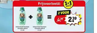 Kruidvat Schwarzkopf shampoo 7 kruiden aanbieding