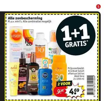 Kruidvat Alle zonbescherming 2x200 ml aanbieding