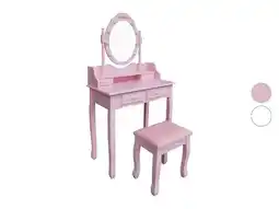 Lidl HOME DELUXE Make-up tafel met kruk Rosy aanbieding