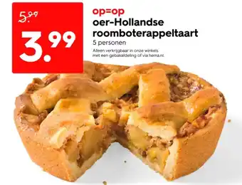 HEMA Oer Hollandse roomboterappeltaart aanbieding