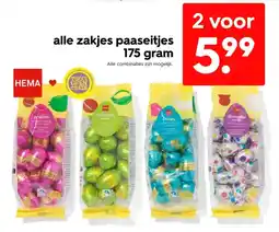 HEMA alle zakjes paaseitjes aanbieding