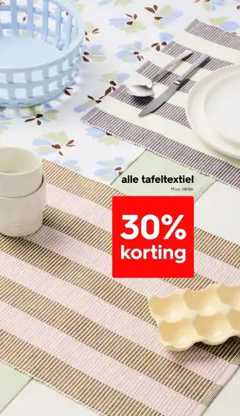 HEMA alle Tafeltextiel aanbieding