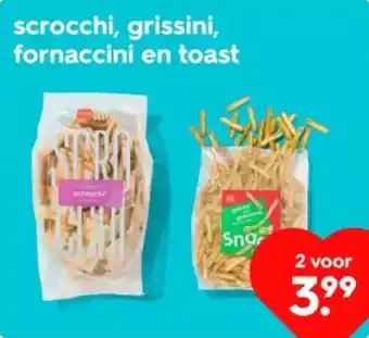 HEMA scrocchi, grissini, fornaccini en toast aanbieding