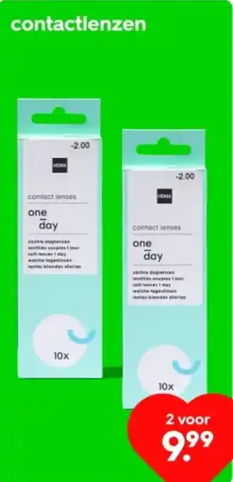 HEMA Contactlenzen aanbieding