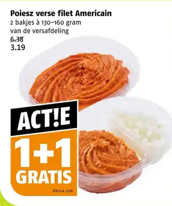 Poiesz Poiesz verse filet Americain aanbieding