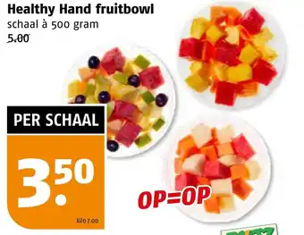 Poiesz Healthy Hand fruitbowl aanbieding