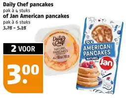 Poiesz Daily Chef pancakes of Jan American pancakes aanbieding