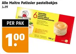 Poiesz Alle Maitre Patissier pasteibakjes aanbieding