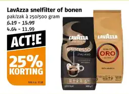 Poiesz LavAzza Snelfilter of Bonen aanbieding