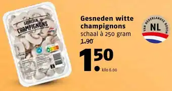 Poiesz Gesneden witte CHAMPIGNONS aanbieding