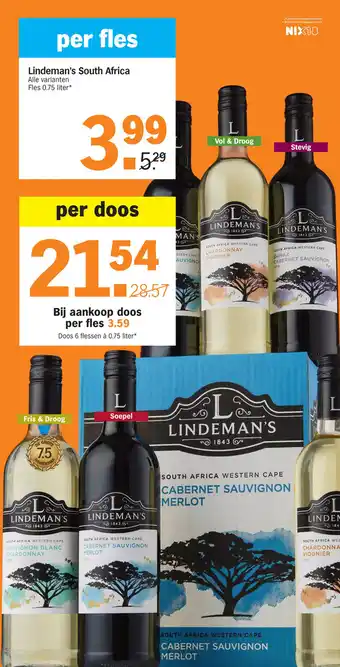 Albert Heijn Lindeman's South Africa aanbieding