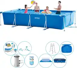Bol.com Frame Pool Rechthoekig 450x220x84 cm - Alles in 1 Zwembad Pakket aanbieding