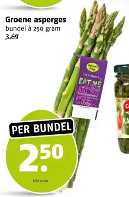 Poiesz Groene Asperges aanbieding