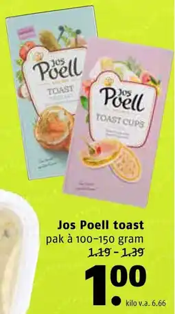 Poiesz Jos Poell toast aanbieding