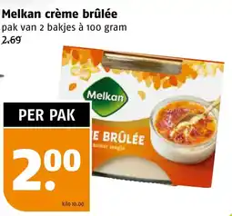 Poiesz Melkan crème brûlée aanbieding