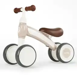 Bol.com Qplay Cutey Loopfiets - Peuter Balansfiets - Lichtgewicht - Beige aanbieding