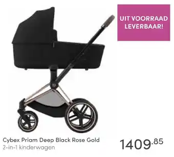 Baby & Tiener Cybex Priam Deep Black Rose Gold aanbieding