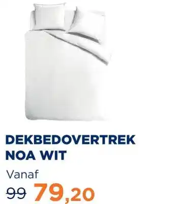 TotaalBED Dekbedovertrek Noa Wit | 140 x 200/220 cm aanbieding