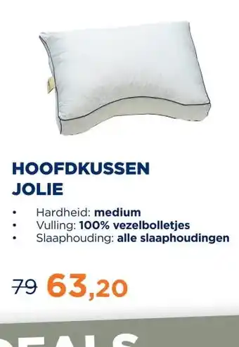 TotaalBED Hoofdkussen Jolie | kapok aanbieding