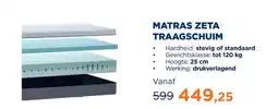 TotaalBED Matras Zeta traagschuim | 70 x 200 cm | Stevig aanbieding