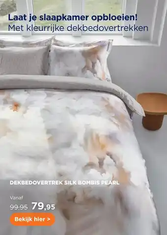 TotaalBED Dekbedovertrek Silk Bombis Pearl | 200 x 200/220 cm aanbieding