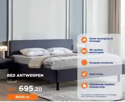 TotaalBED Bed Antwerpen | 140 x 200 cm | Challenger 752, donkerblauw aanbieding