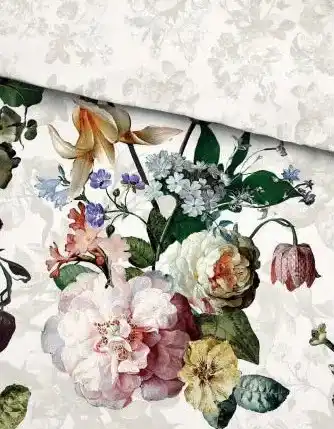 TotaalBED Dekbedovertrek Fleur Ecru | 140 x 200/220 cm aanbieding