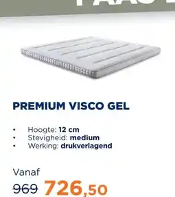 TotaalBED Topmatras Premium | visco gel aanbieding