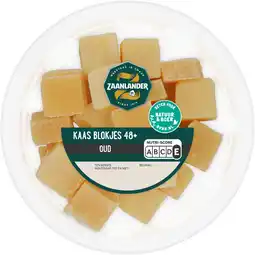Albert Heijn AH Zaanlander Kaasblokjes oud 48+ aanbieding