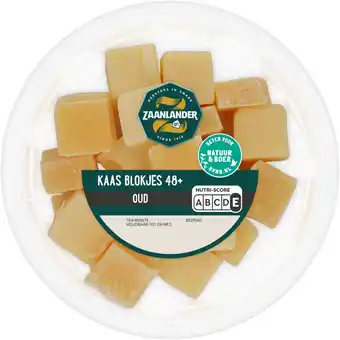 Albert Heijn AH Zaanlander Kaasblokjes oud 48+ aanbieding