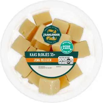 Albert Heijn AH Zaanlander Kaasblokjes jong belegen 35+ aanbieding