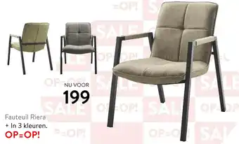 IN.HOUSE Fauteuil Riera aanbieding