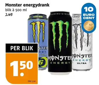Poiesz Monster energydrank aanbieding