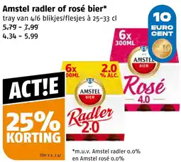 Poiesz Amstel radler of rosé bier aanbieding