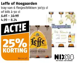 Poiesz Leffe of Hoegaarden aanbieding