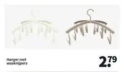 Wibra Hanger met wasknijpers aanbieding