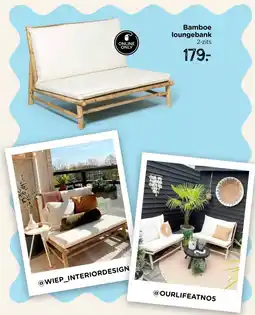 Xenos Bamboe loungebank aanbieding