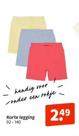 Wibra Korte legging aanbieding