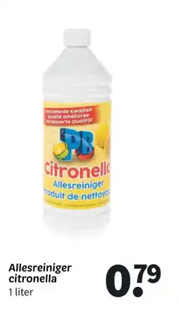 Wibra Allesreiniger citronella aanbieding