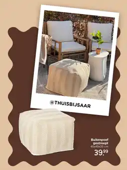 Xenos Buitenpoef gestreept aanbieding