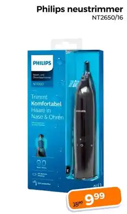 Trekpleister Philips neustrimmer aanbieding