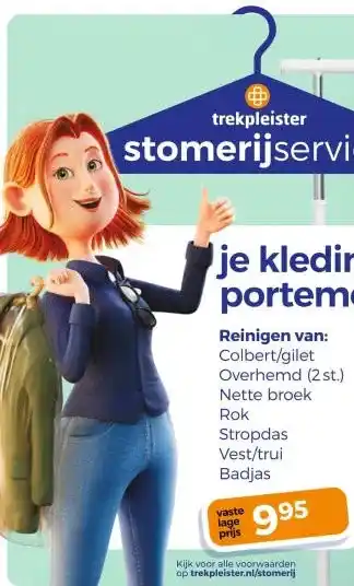 Trekpleister Reinigen van aanbieding