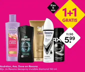 DA Andrélon, Axe, Dove en Rexona aanbieding