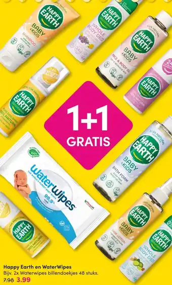 DA Happy Earth en WaterWipes aanbieding